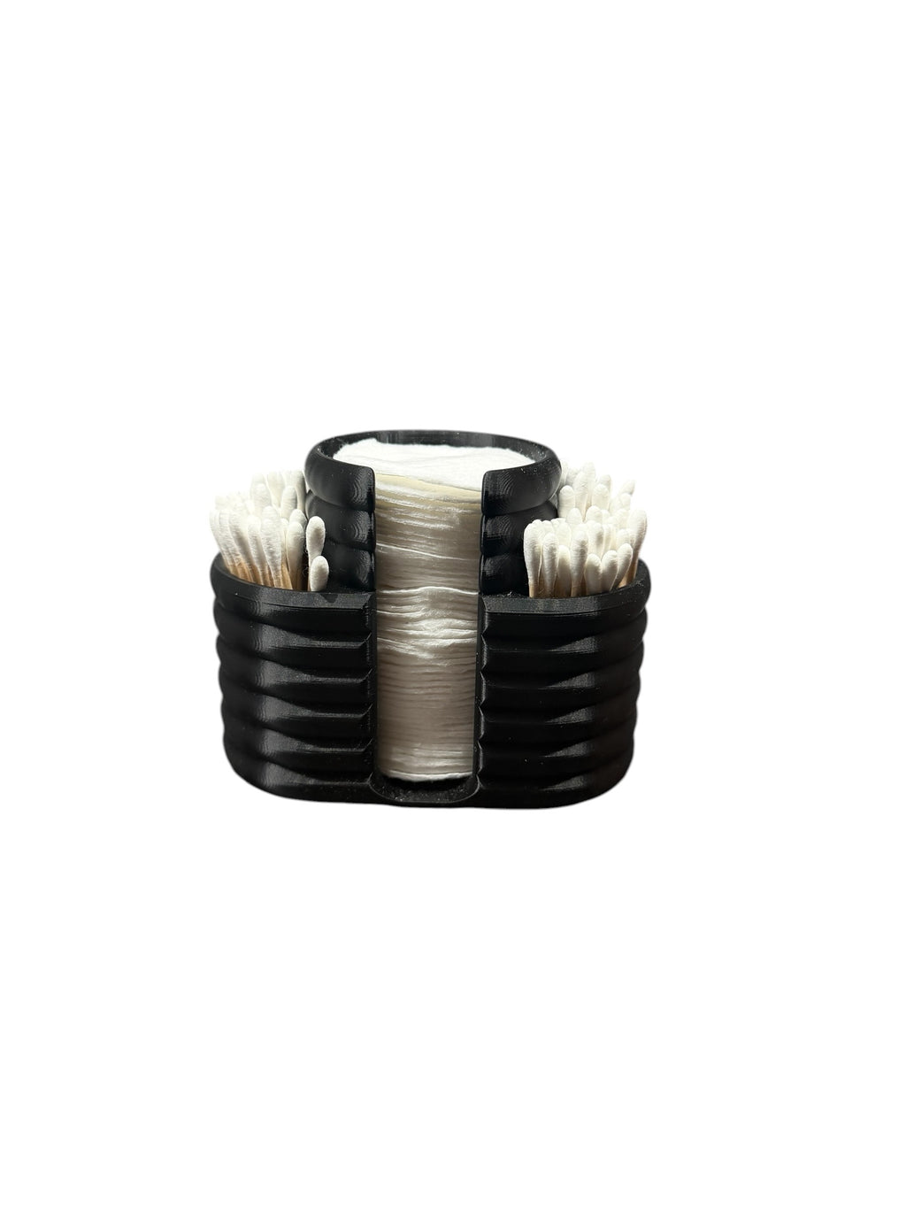 Bomullspad & Q-tips holder - stilren oppbevaring
