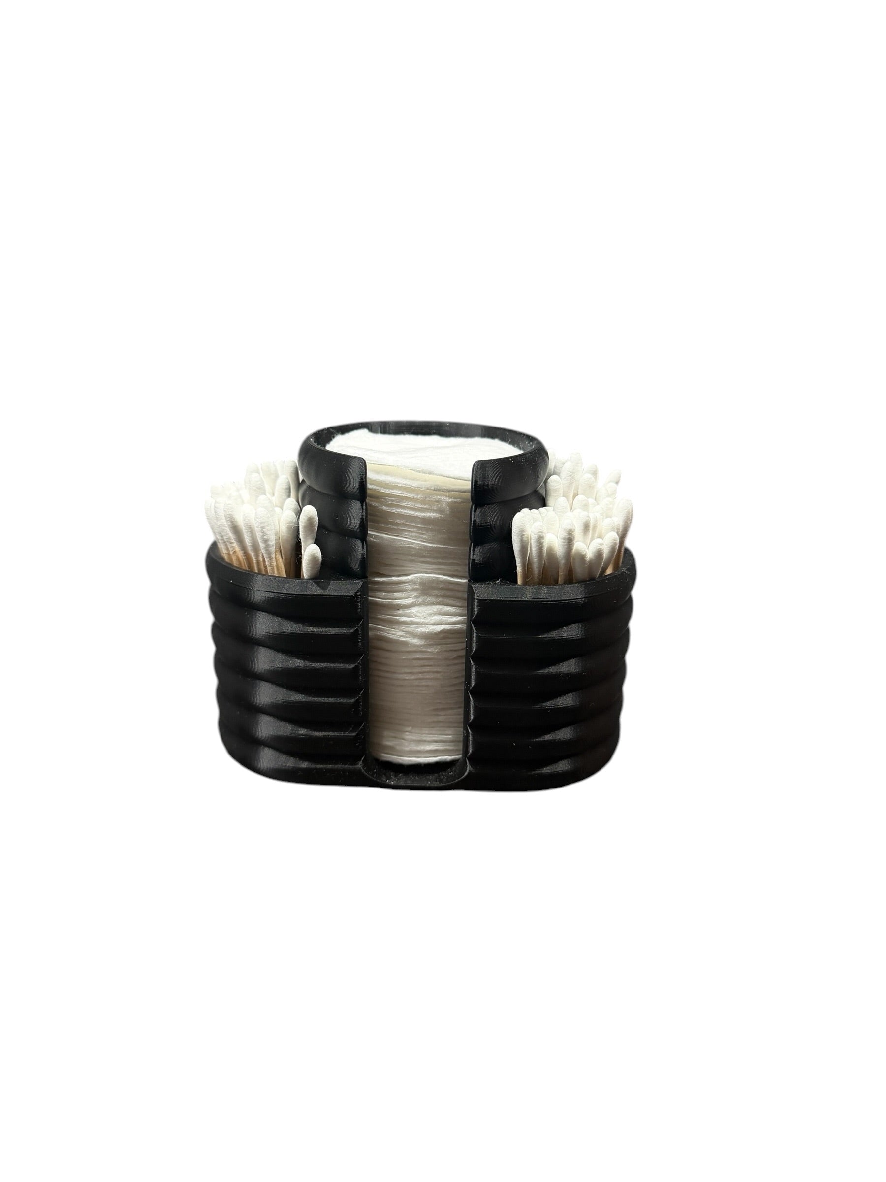 Bomullspad & Q-tips holder - stilren oppbevaring