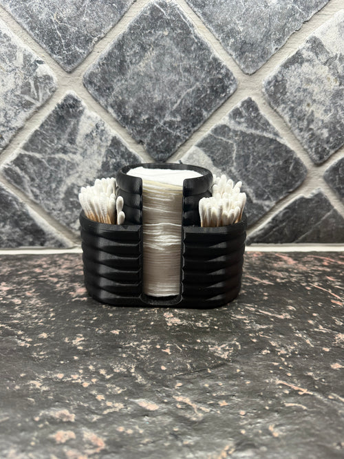 Bomullspad & Q-tips holder - stilren oppbevaring