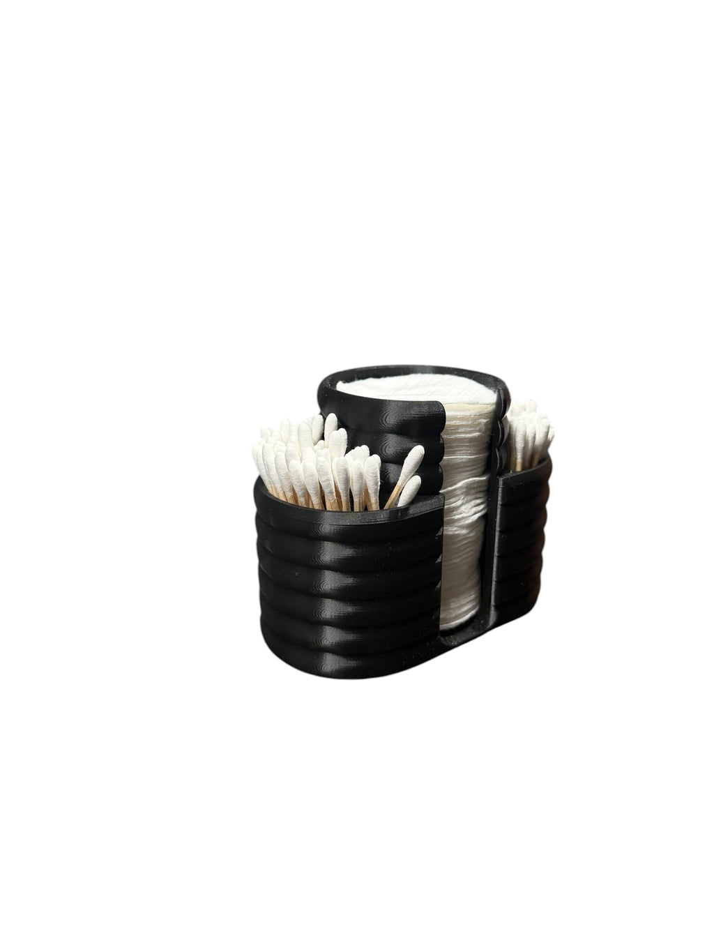 Bomullspad & Q-tips holder - stilren oppbevaring