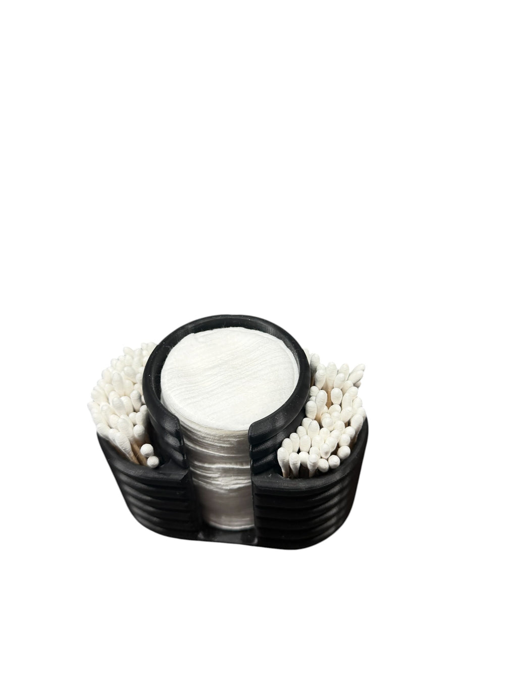 Bomullspad & Q-tips holder - stilren oppbevaring